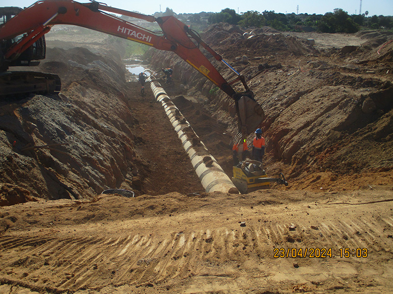 Mbudzi Interchange stormwater infrastructure