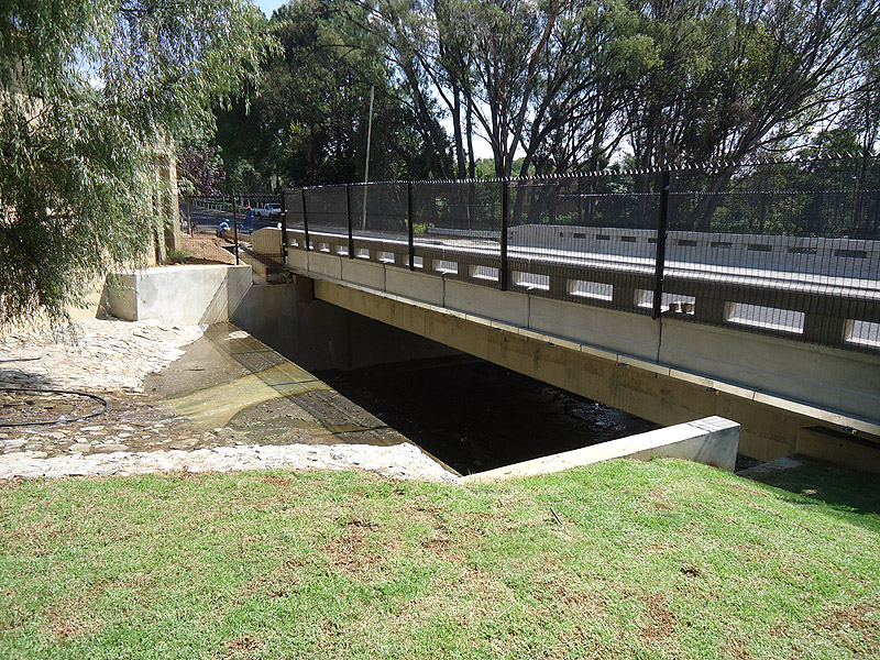 Finished road bridge